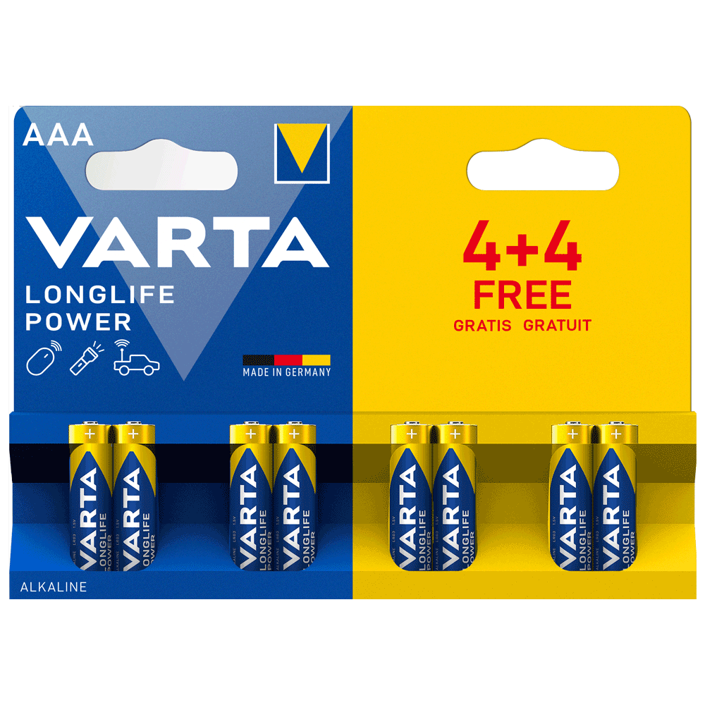 Varta LONGLIFE POWER 4+4 AAA