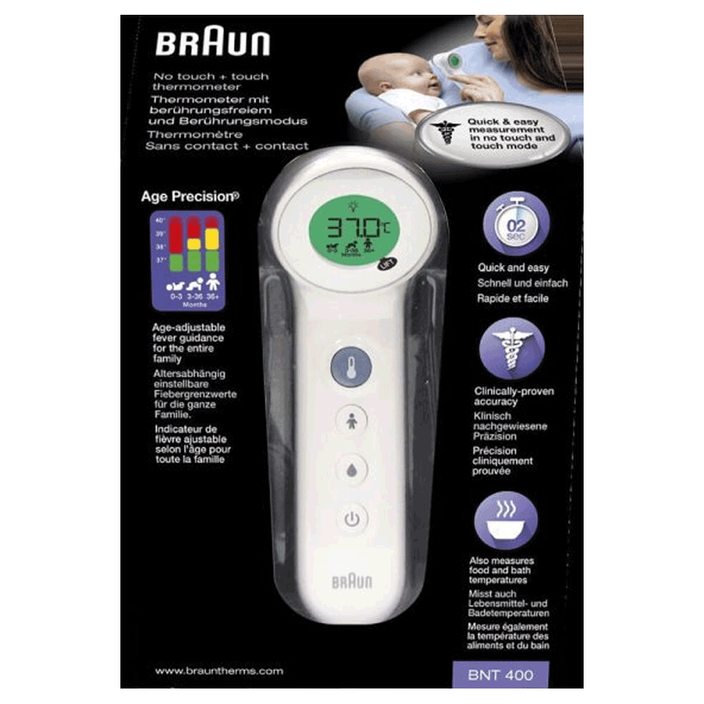 Braun No-Touch forehead thermometer with Age Precision