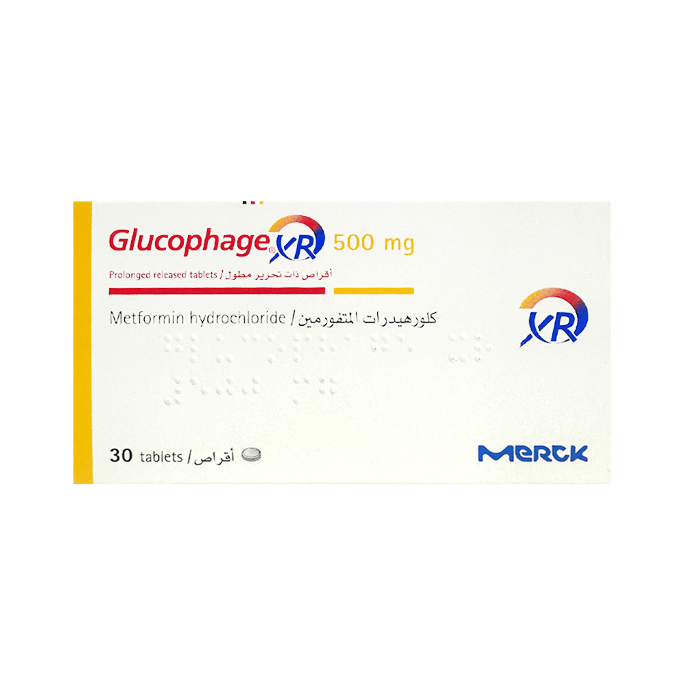 GLUCOPHAGE XR 500MG 30TA-1x1EA