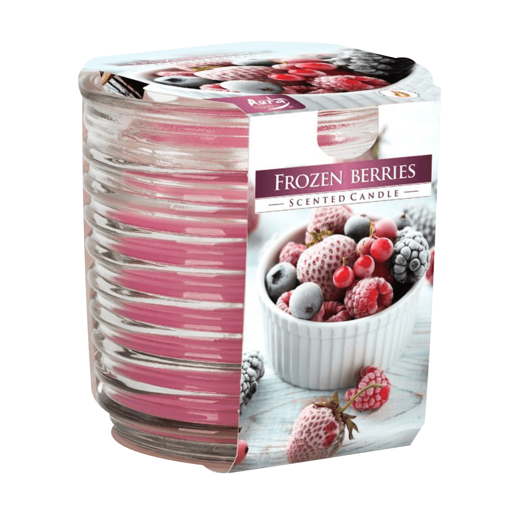 AURA 3 COLOURED SCENTED CANDLE  130G - FROZEN BERRIES