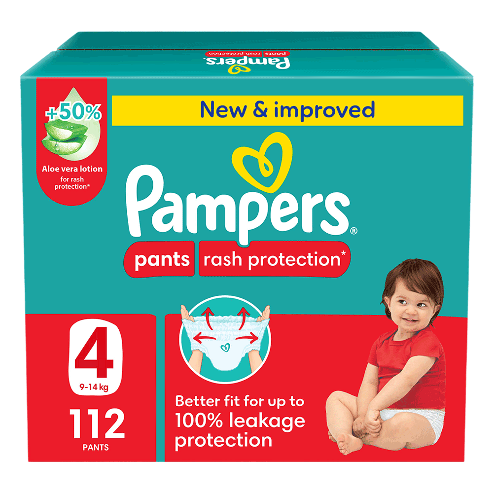 Rash Protection Pants Diapers Size 4 Giant Saving Box