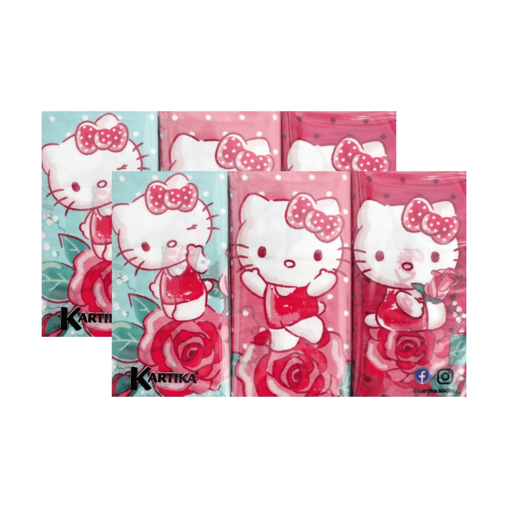 [KW079491] Hello Kitty Handkerchiefs - 6 X 9
