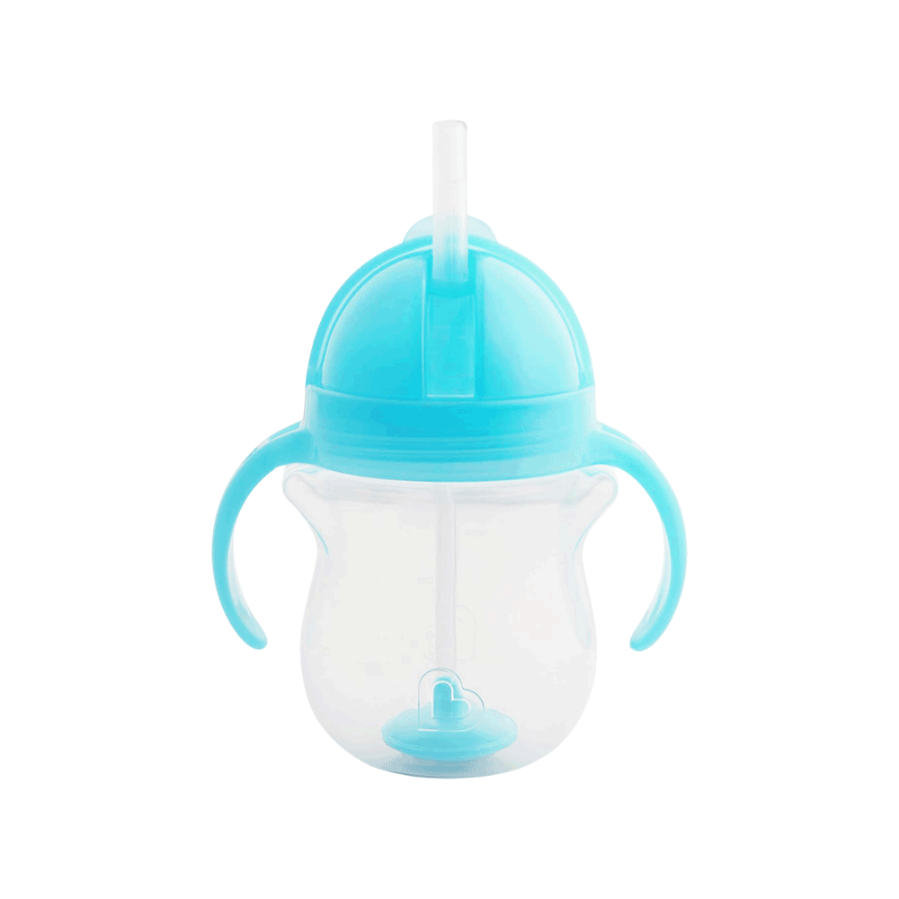 [KW088833] Munchkin Any Angle‚Ñ¢ Weighted Straw Trainer Cup 210 ML +6 Months - Blue #011888-Blue