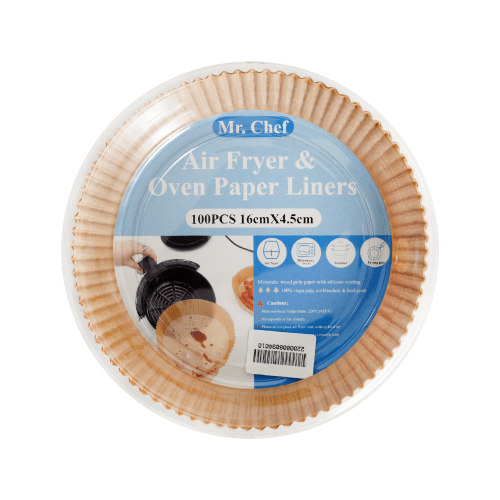 [KW083535] Mr. Chef Air Fryer & Oven Disposable Paper Liner 16 cm - 100 Pcs #94010