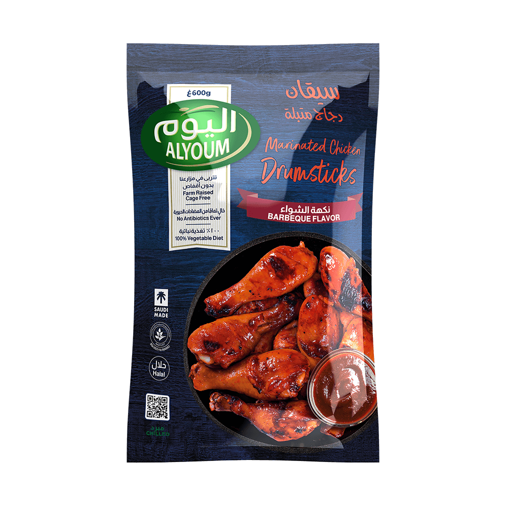 Alyoum marinated chicken drumsticks Barbeque flavor 600g
