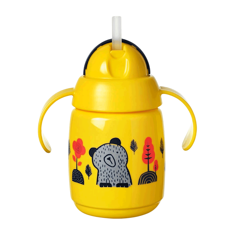 Tommee Tippee SuperStar No-Leak Straw Trainer Drinking Bottle 300 ML +6M #TT447805
