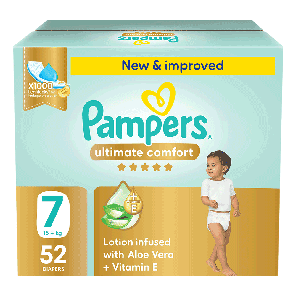 Ultimate Comfort Taped Diapers Size 7 Giant Saving Box