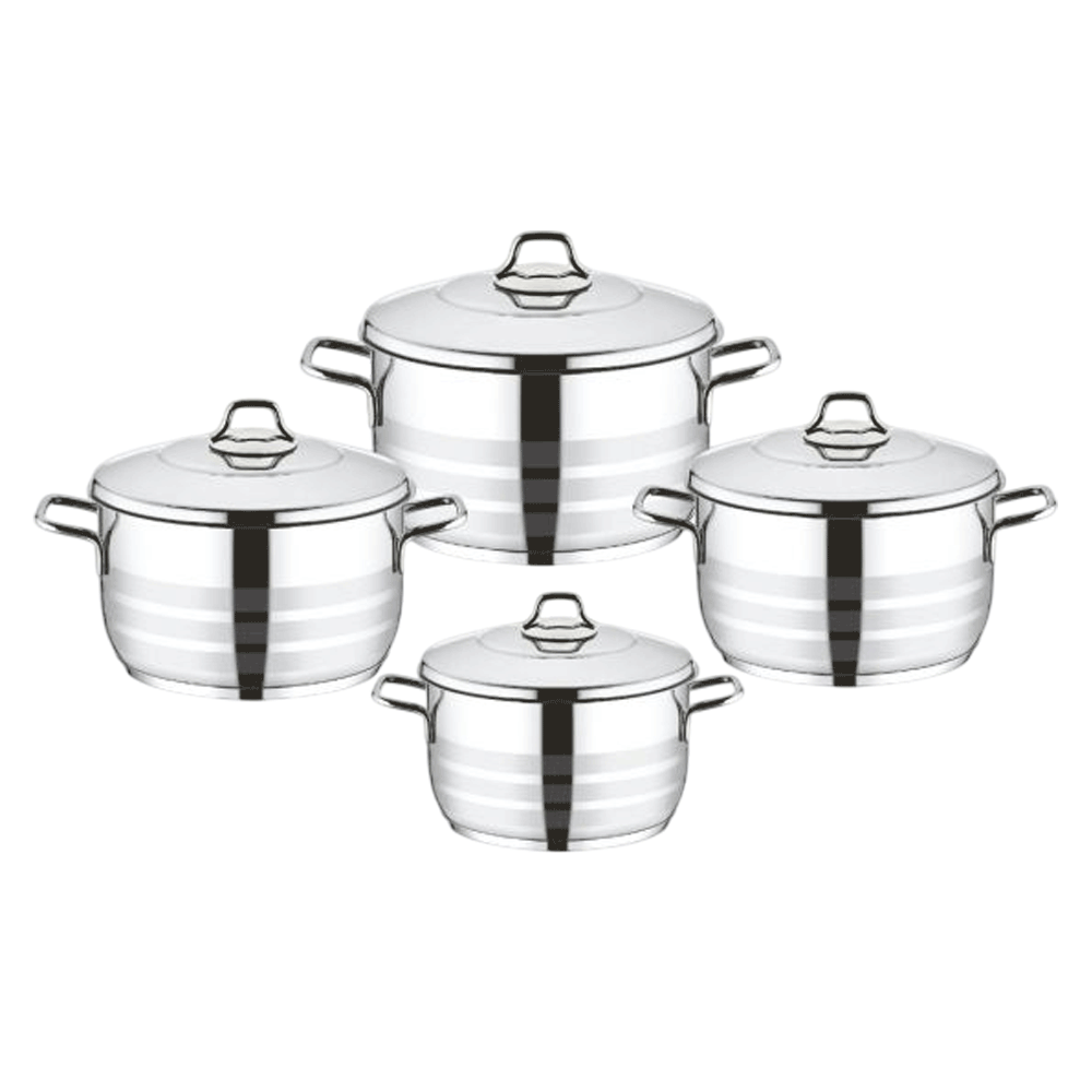 Vivaldi Cookware Set 8 Pcs Lima 18-22-26-30 Cm Deep Pots