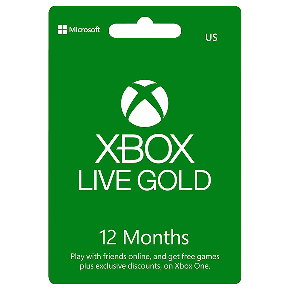 Xbox Live Gold Membership US Store Digital Card - 12 Month
