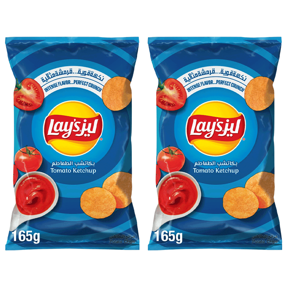 Lay's Ketchup 165g - Twin Pack