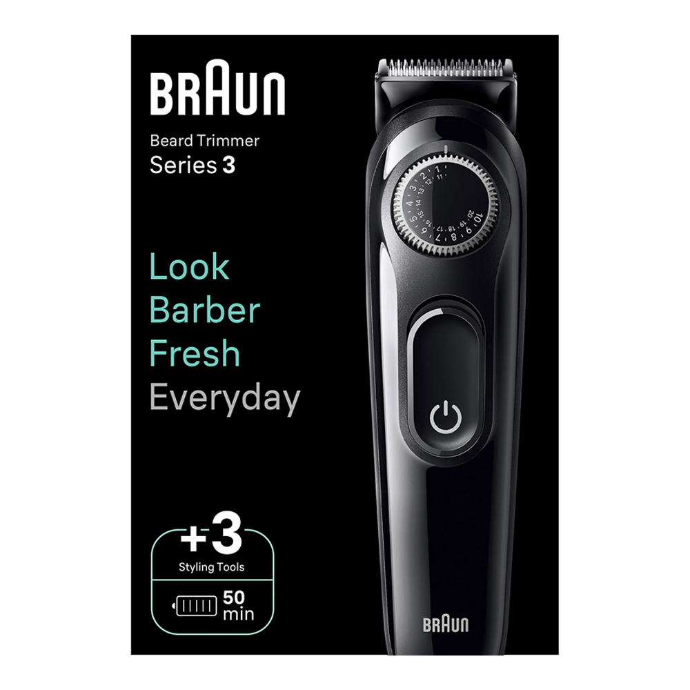 BRAUN Beard Trimmer BT3410 GRY