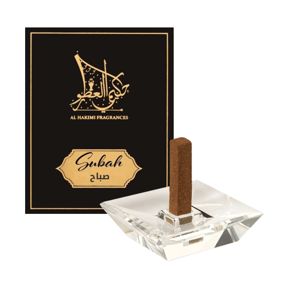 Smart Oud - Subah & Mas'aa - 10 Sticks With Crystal Stand