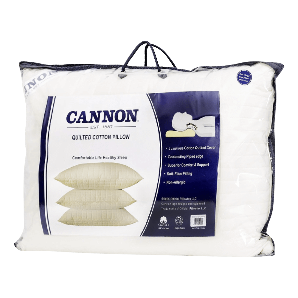 CANNON CRUSHED FOAM PILLOW.