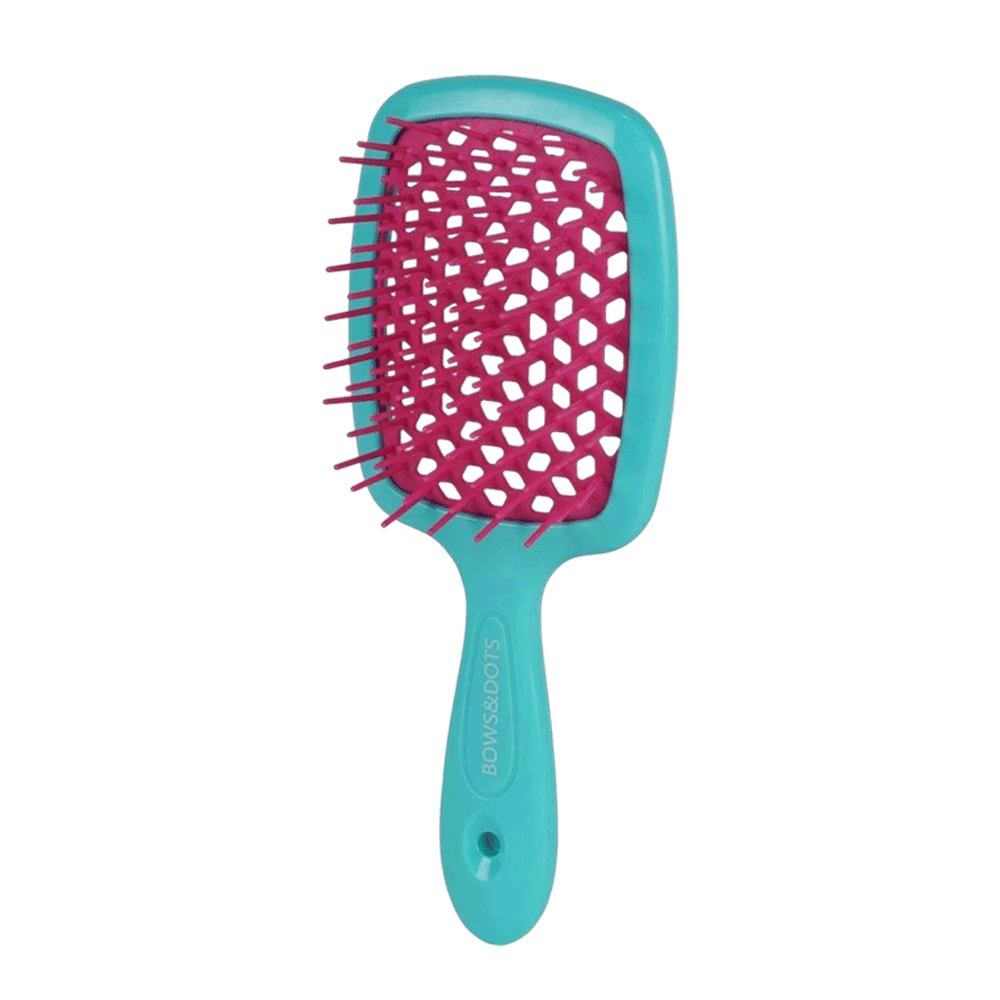 [KW083673] bows&dots AlR BRUSH - green+pink