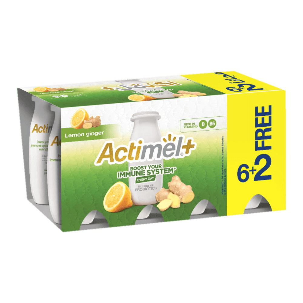 Actimel 93ml x 8 (6+2 Free) Lemon&Ginger-SL55D
