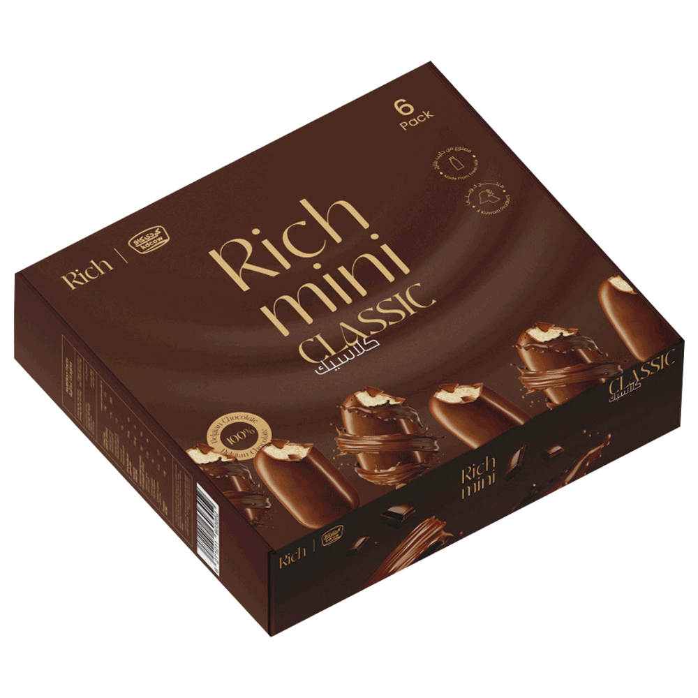 [KW090456] Ice Cream, Classic Rich, Mini Stick, 6x60ml