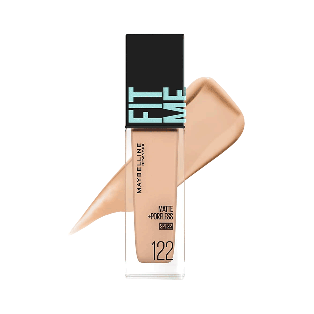 [KW080624] Maybelline Fit Me Matte + Poreless Normal To Oily Foundation SPF 22 - 122