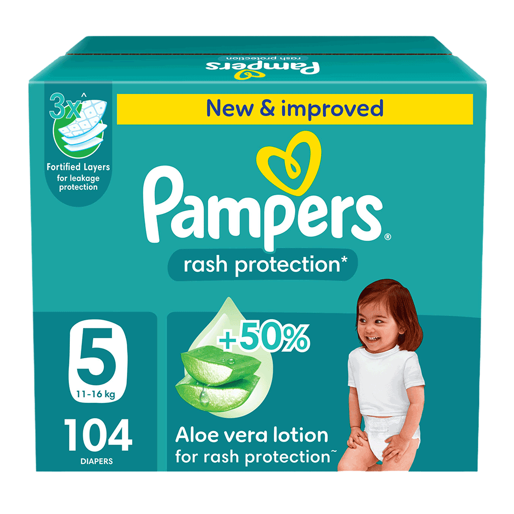 [KW089330] Rash Protection Taped Diapers Size 5 Giant Saving Box
