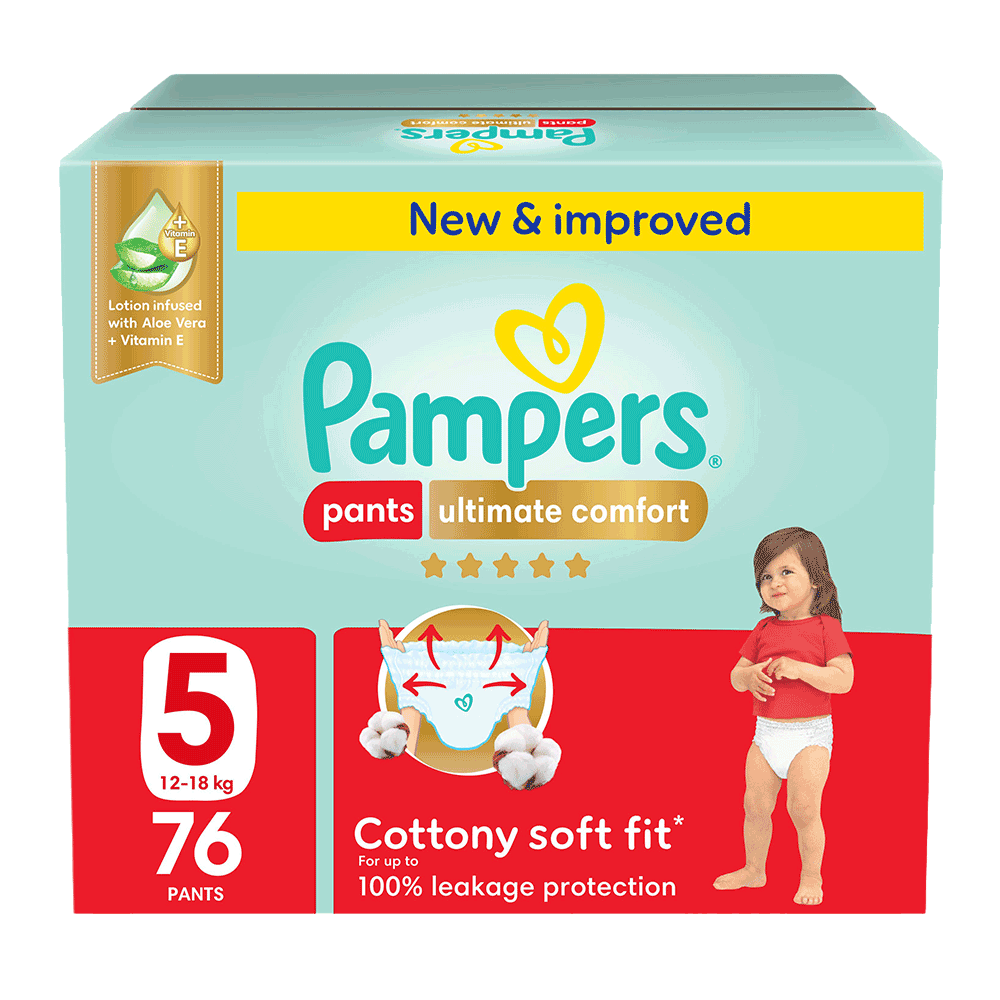 Ultimate Comfort Pants Diapers Size 5 Mega Box