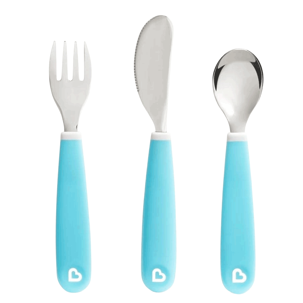 Munchkin Splash Toddler Cutlery Set Blue #012110-Blue