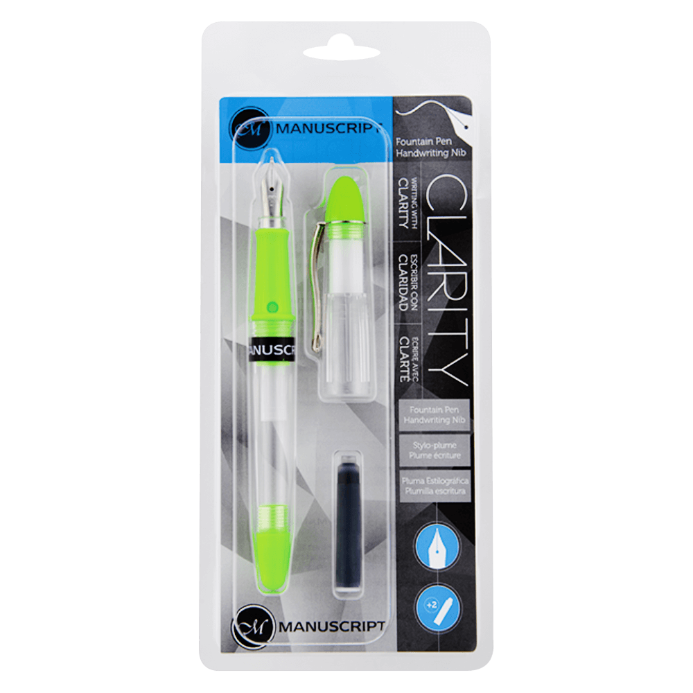 Manuscript Clarity Fountain Pen - Green