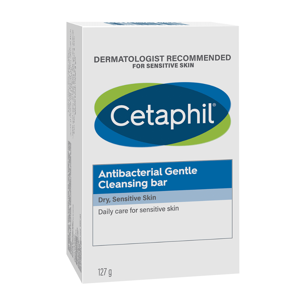 Cetaphil Face & Body Sensitive Skin Cleansing Bar Soap 127 g