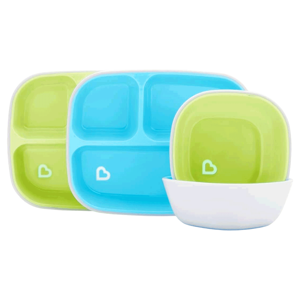 Munchkin Splash Dining Set of 4 Pcs - Blue/Green #05173802WWW