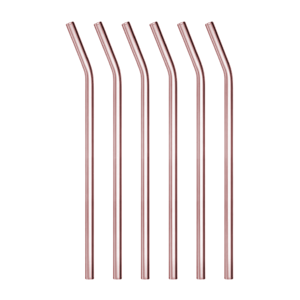 BERLINGER HAUS 6 PCS STAINLESS STEEL BENT STRAW SET