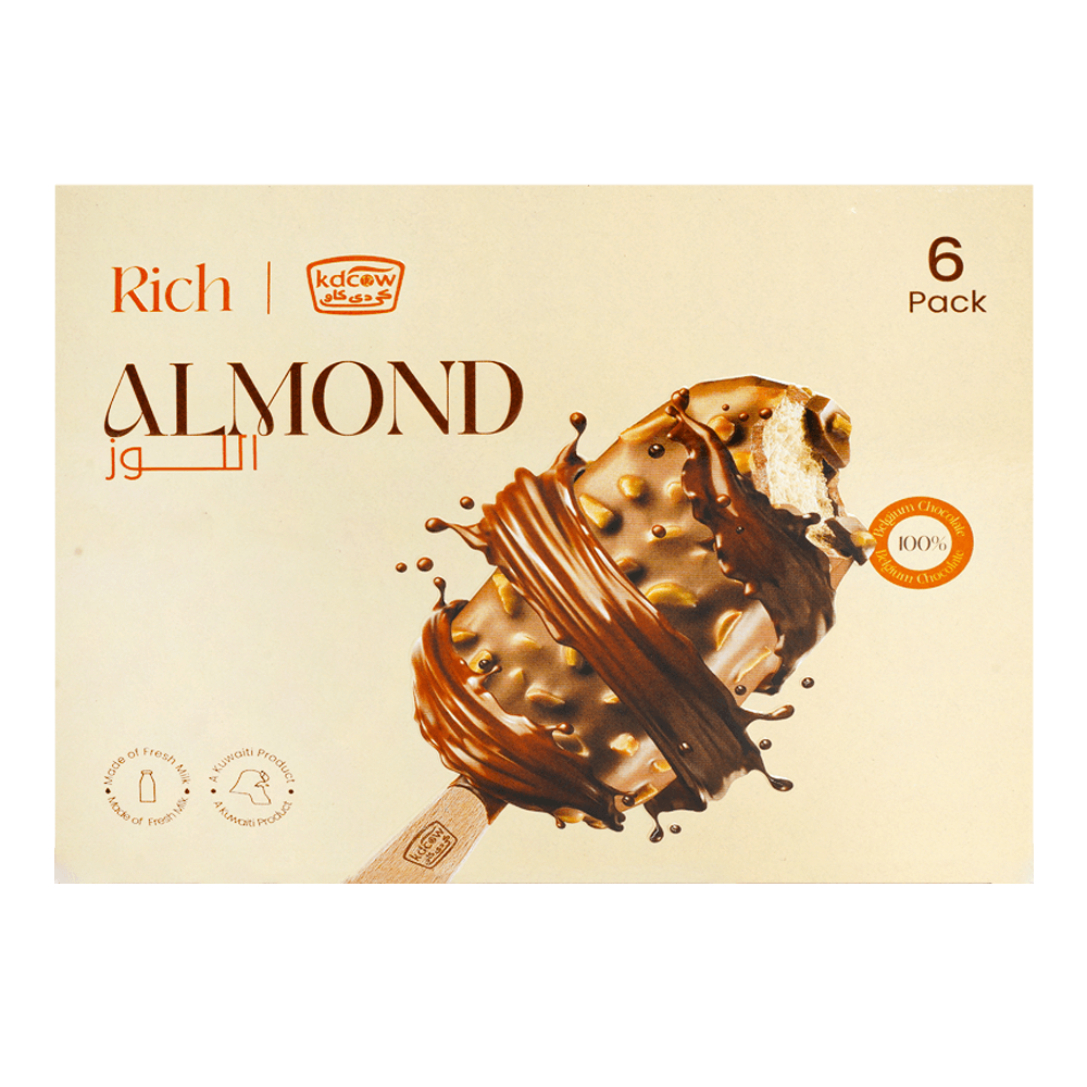 [KW078681] RICH Ice Cream Almond 100 ml 6 Pieces