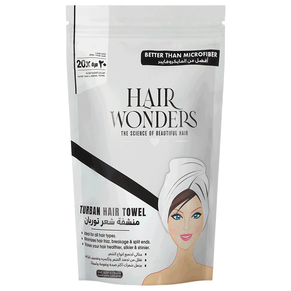 Turban Hair Towel (20x Faster) - white