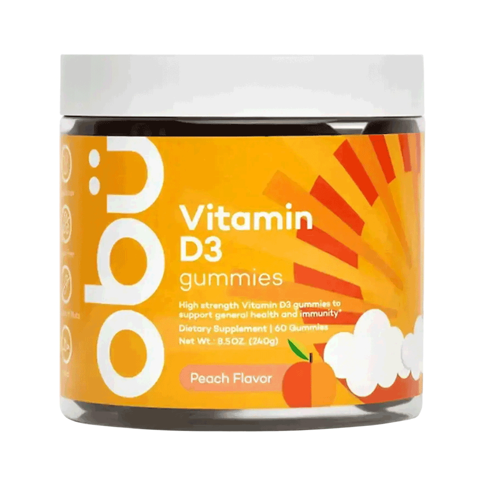 [KW085481] Obu Vitamin D3 Peach Flavor 60 Gummies