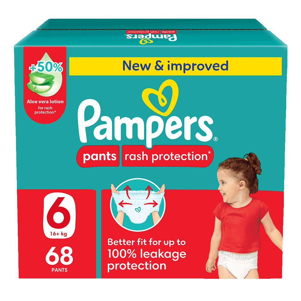 [KW089322] Rash Protection Pants Diapers Size 6 Mega Box