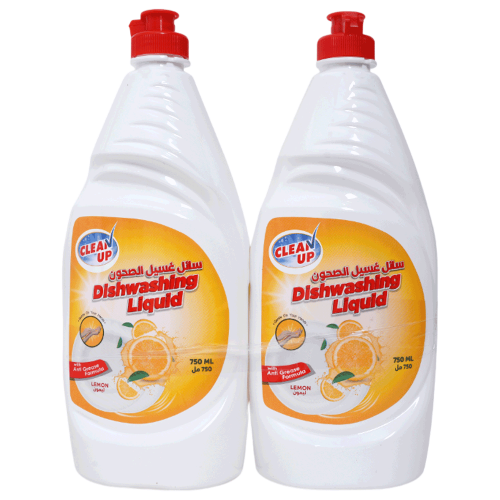 Clean up Dishwashing Liquid Lemon Fresh 750ml 2pcs
