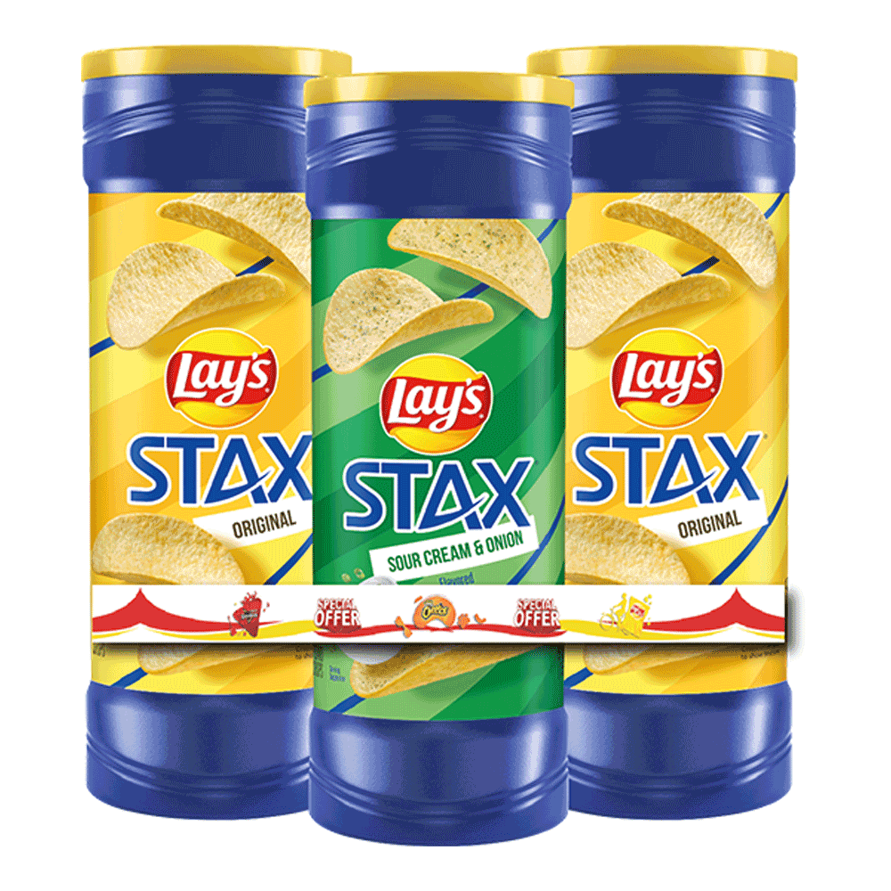 [KW087110] LAYS STAX 155.9g - Triple pack