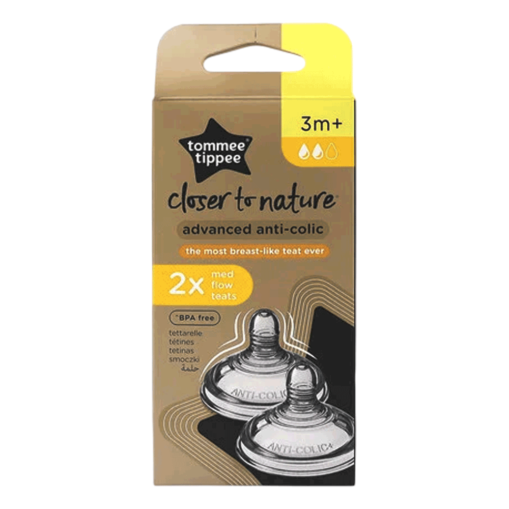 [KW089547] Tommee Tippee Advanced Anti-Colic 3+m Medium Flow Teat #TT42112852