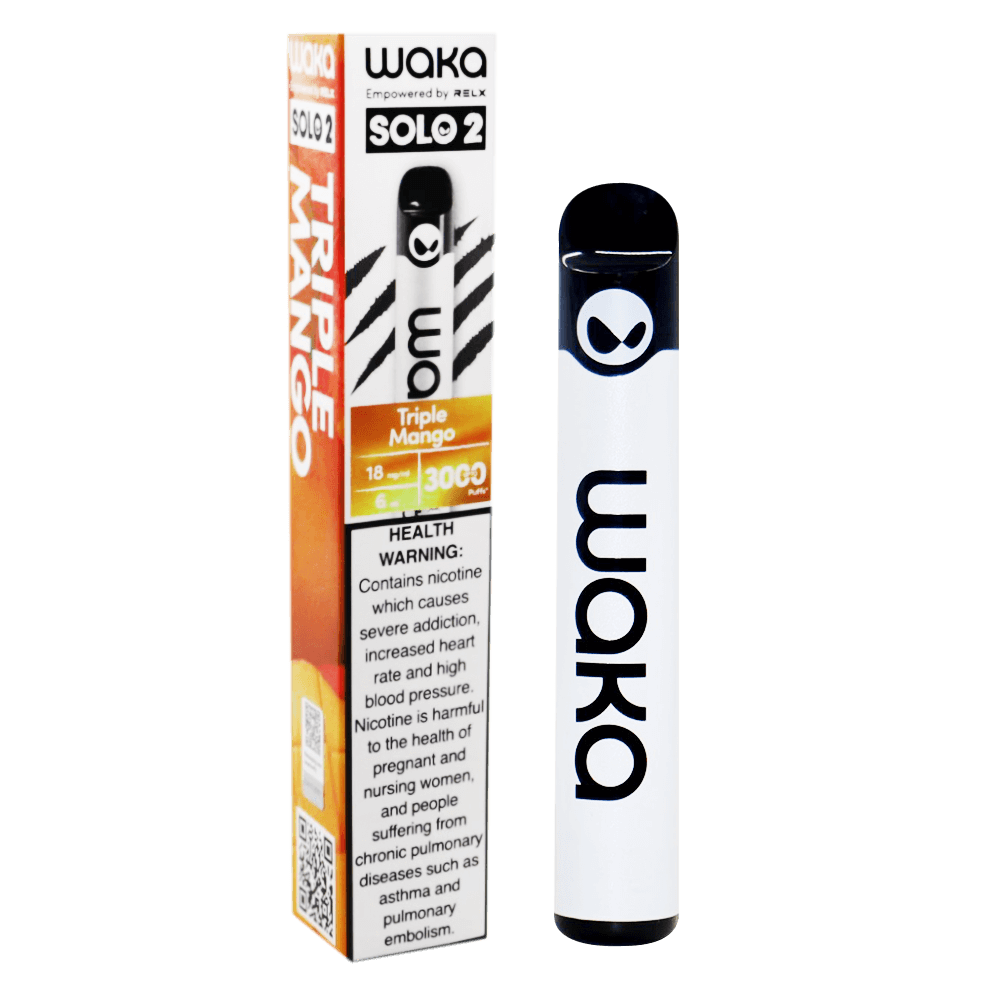 [KW083392] WAKA SOLO 2 Triple Mango 18mg/ml upto 3000 Puff