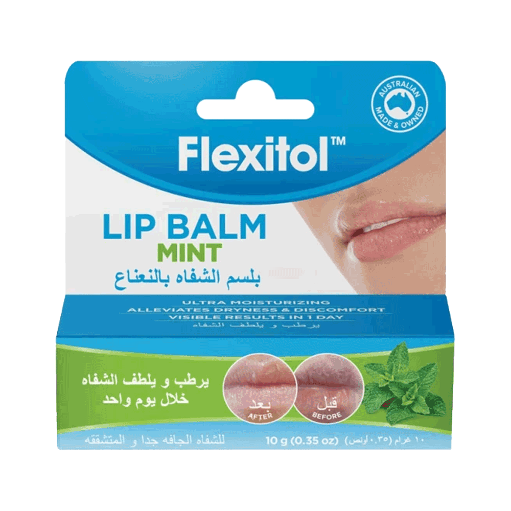 FLEXITOL LIP BALM MINT 10 gm