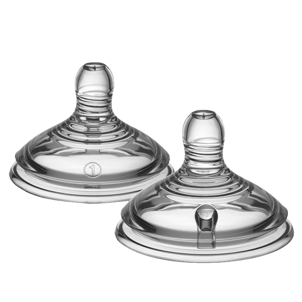 Tommee Tippee Closer to Nature Easi-Vent‚Ñ¢ Vari Flow Teats 2 Pcs  #TT42458701-5878