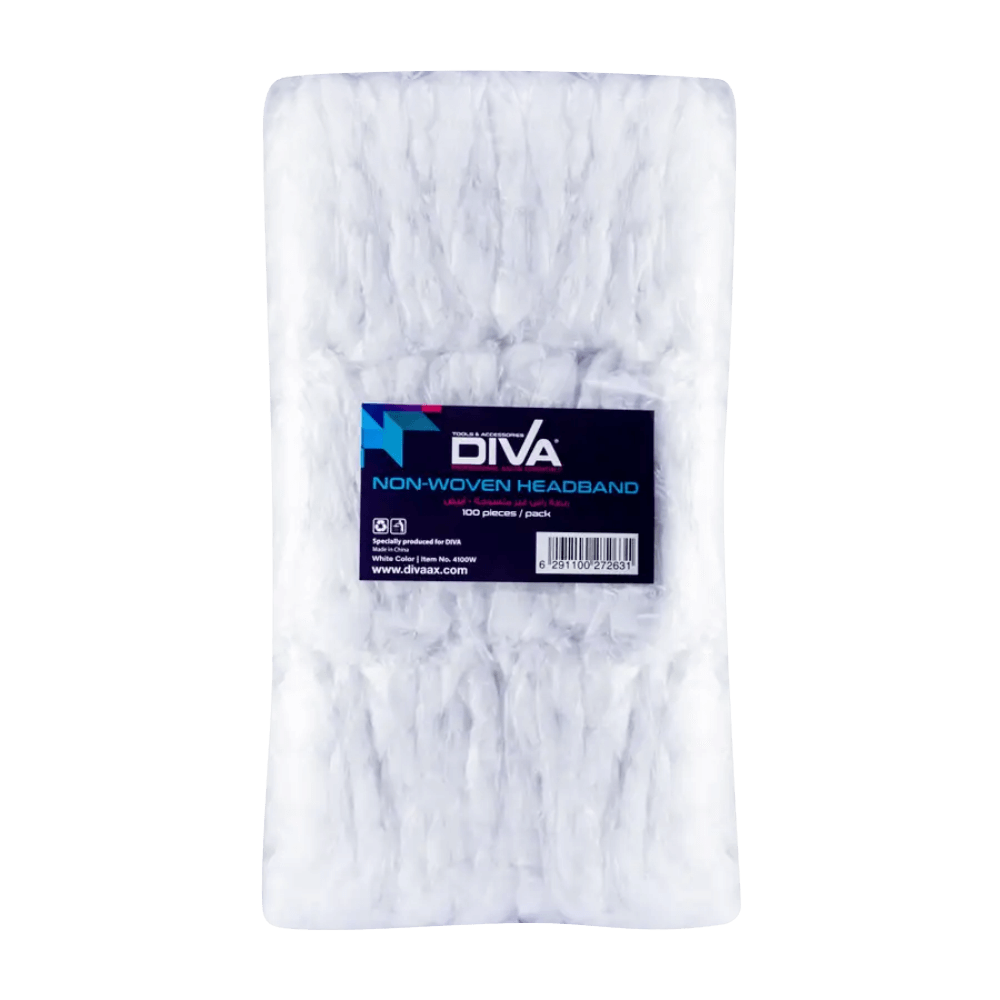 DISP HEADBAND NON-WOVEN WHITE 100PCS/PK