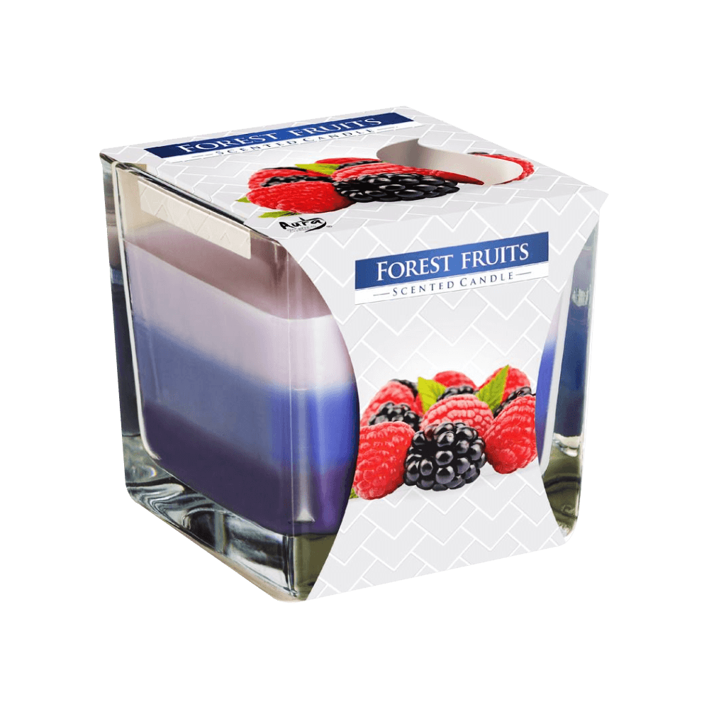 AURA 3 COLOURED SCENTED CANDLE  170G - FRUITS FOREST