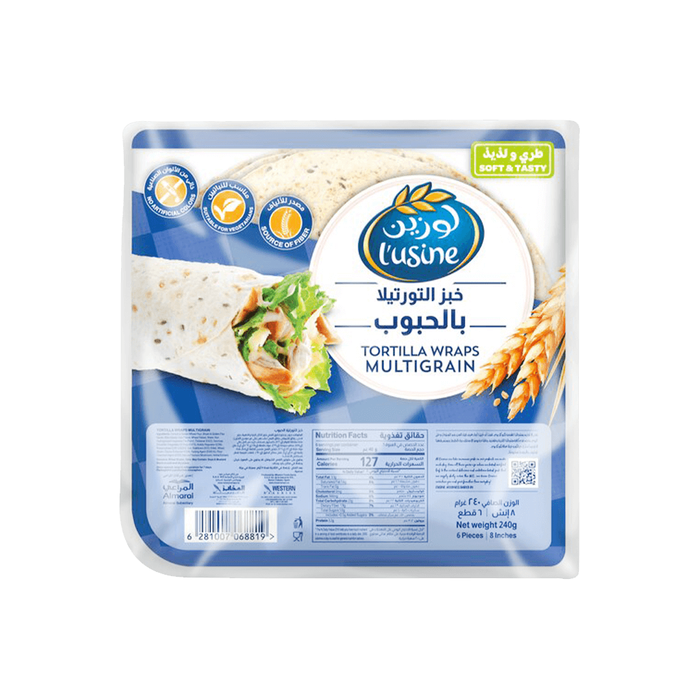 [KW084142] LUSINE TORTILLA WRAPS MULTIGRAIN 240G