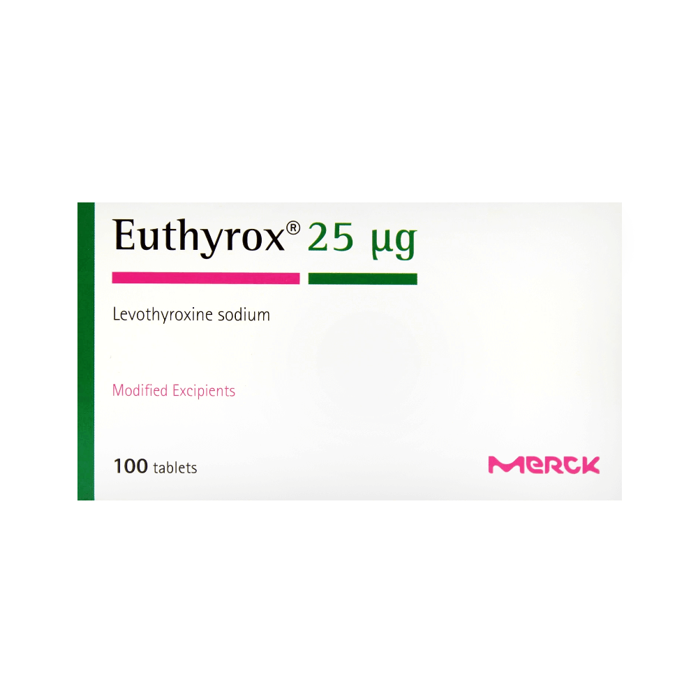 EUTHYROX 25MCG 100 TAB-1x1EA