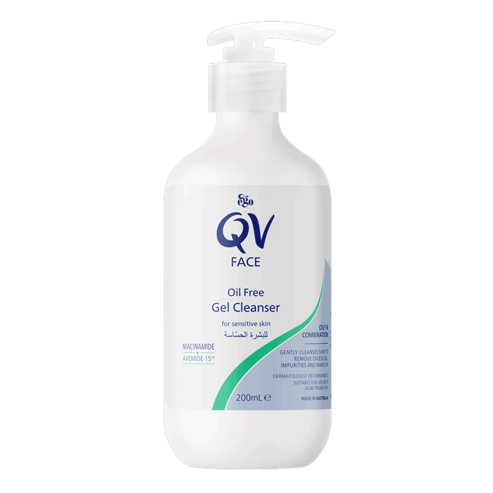 QV FACE OILYCOMB GEL CLEANSER 200ML AT