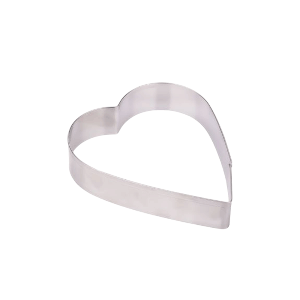 [KW084614] Biscuit Mold Heart Stainless Steel