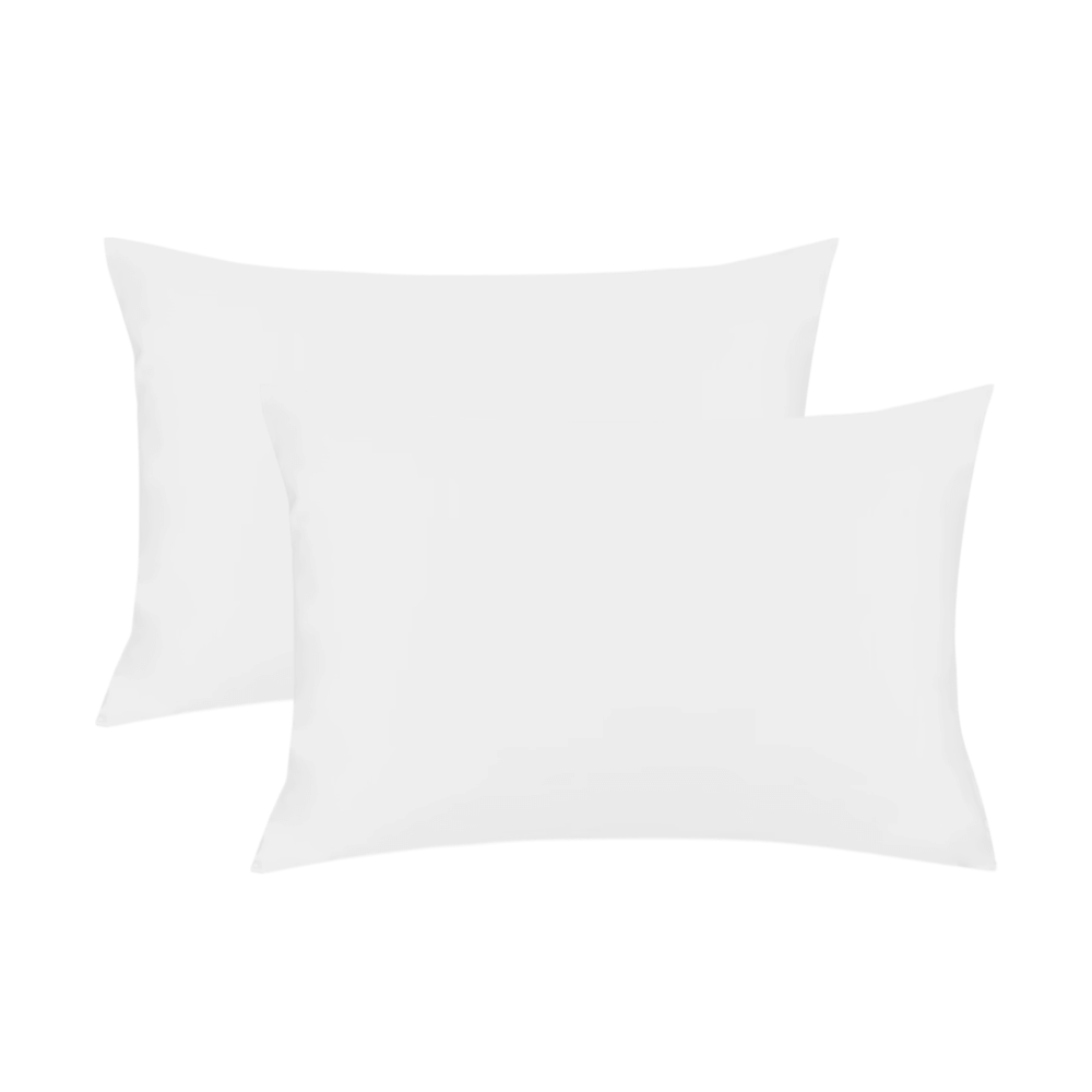 CANNON PREMIUM COTTON SOLID LINE P/CASE 2PC WHITE