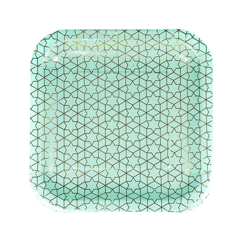 Arabesque Plates (Party Large 8 paper plates)