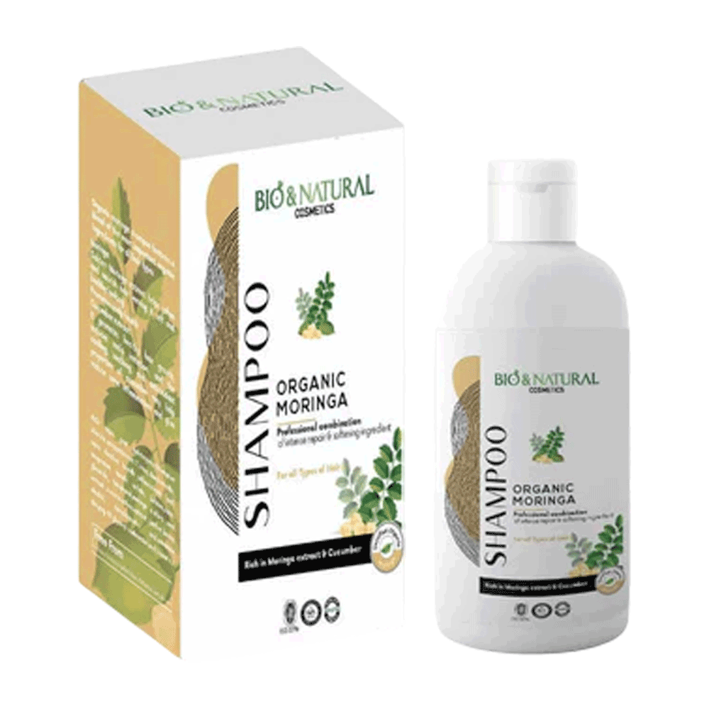 BIO&NATURAL SHAMPOO ORGANIC MORINGA FOR ALL TYPES OF HAIR ŸÑÿ¨ŸÖŸäÿπ ÿ£ŸÜŸàÿßÿπ ÿßŸÑÿ¥ÿπÿ±