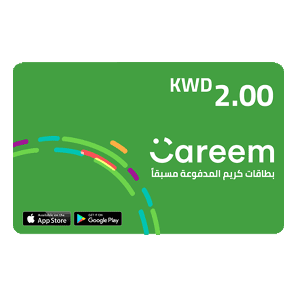 [KWMAAK_70] Careem Passenger Recharge Card - 2 KD