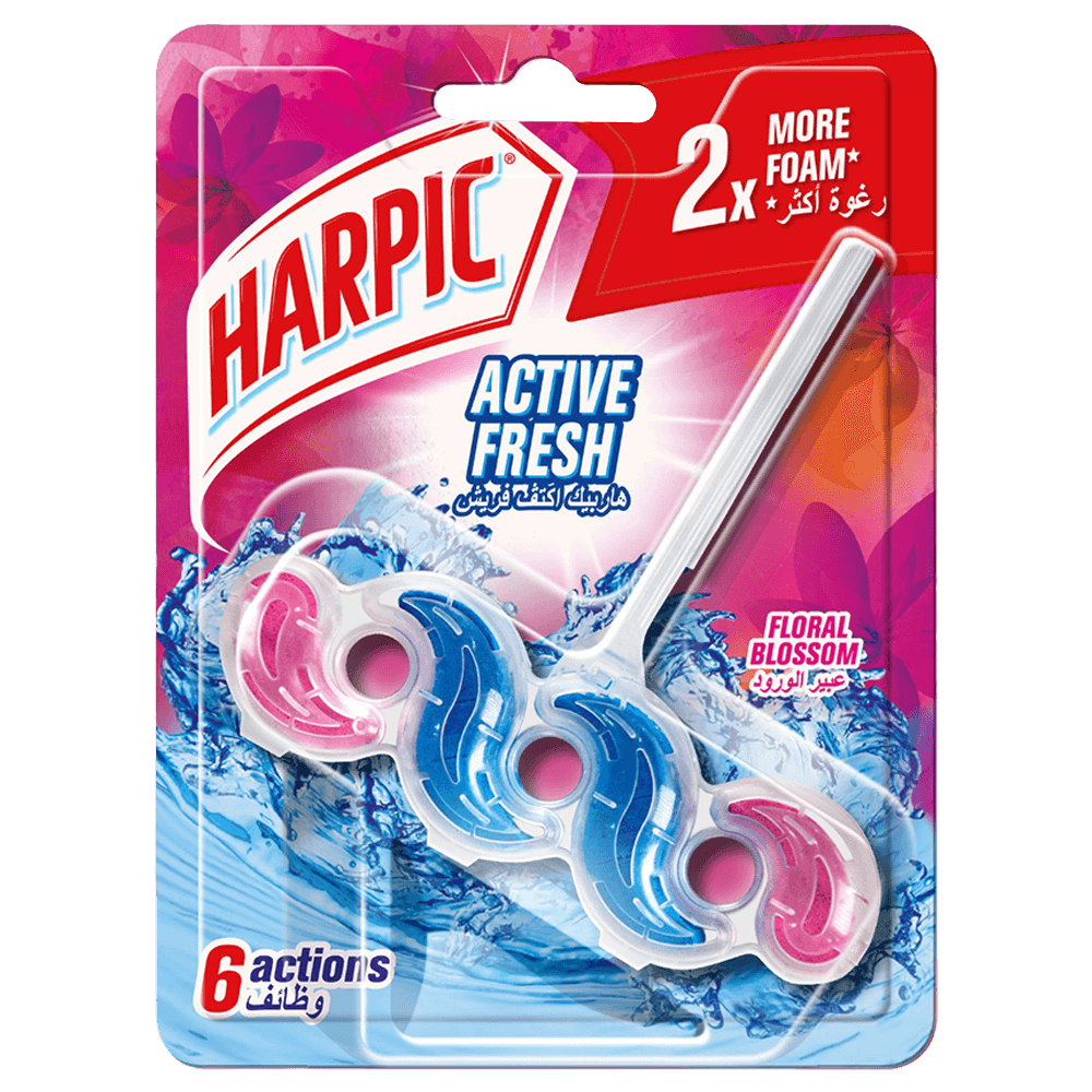 [KW071368] Harpic Active Fresh Floral Blossom Toilet Block