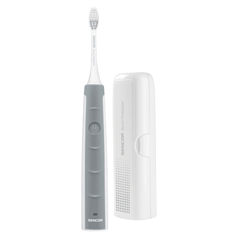 Sencor Toothbrush- Sonic Technology- With Travel Case- Silver